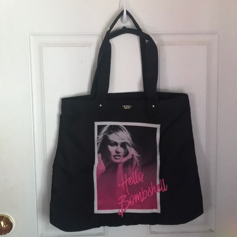NWOT Hello Bombshell Victoria’s Secret Black Tote